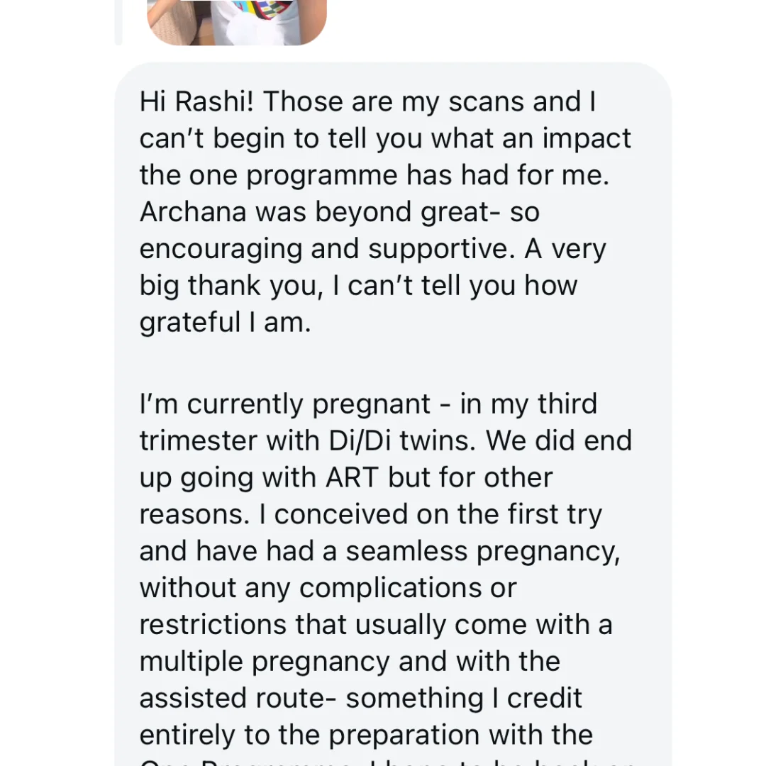 client feedback on getting pregnant