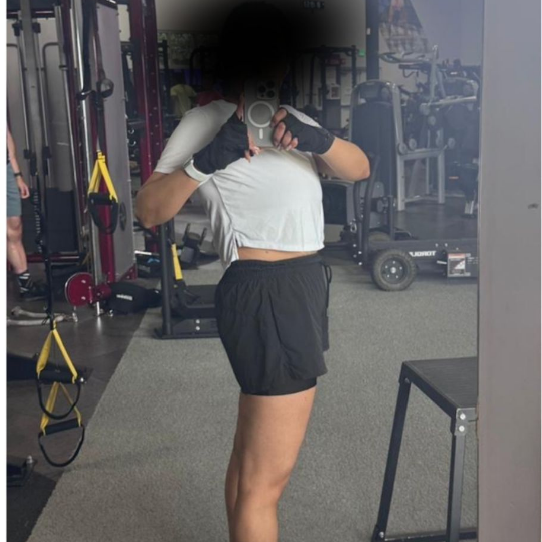 Client participated in hyrox post her transformation